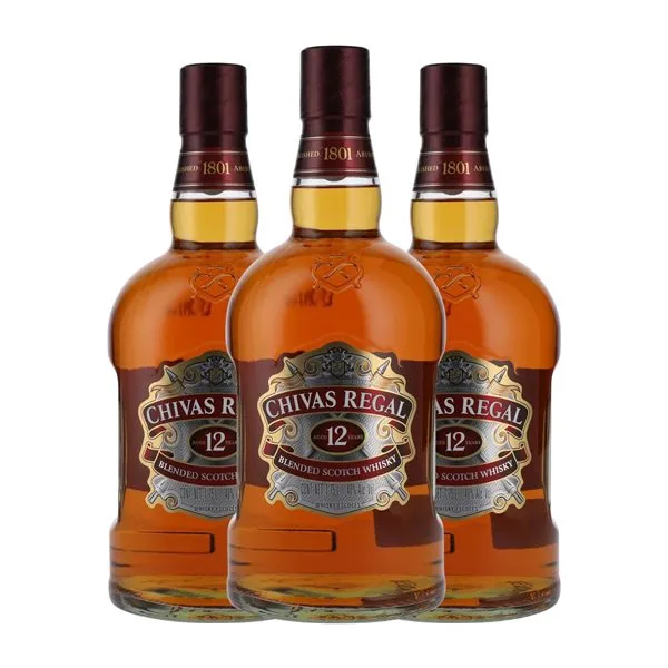 Whisky Blended Chivas Regal Reserva 12 Años Botella Medium 50 cl (Caja de 3 unidades)