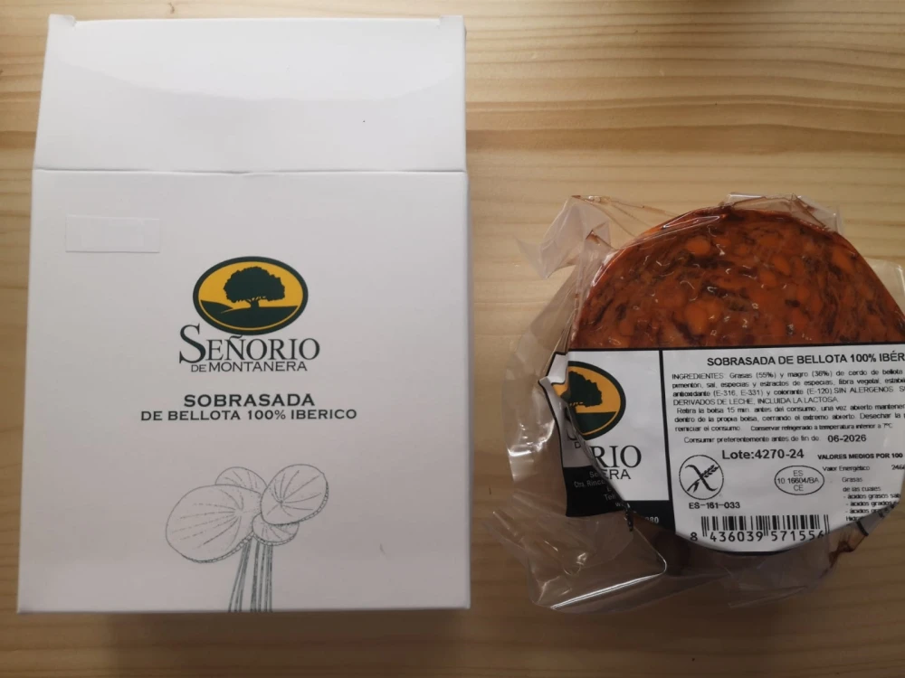 Sobrasada de Bellota 100% Ibérica Señorío de Montanera