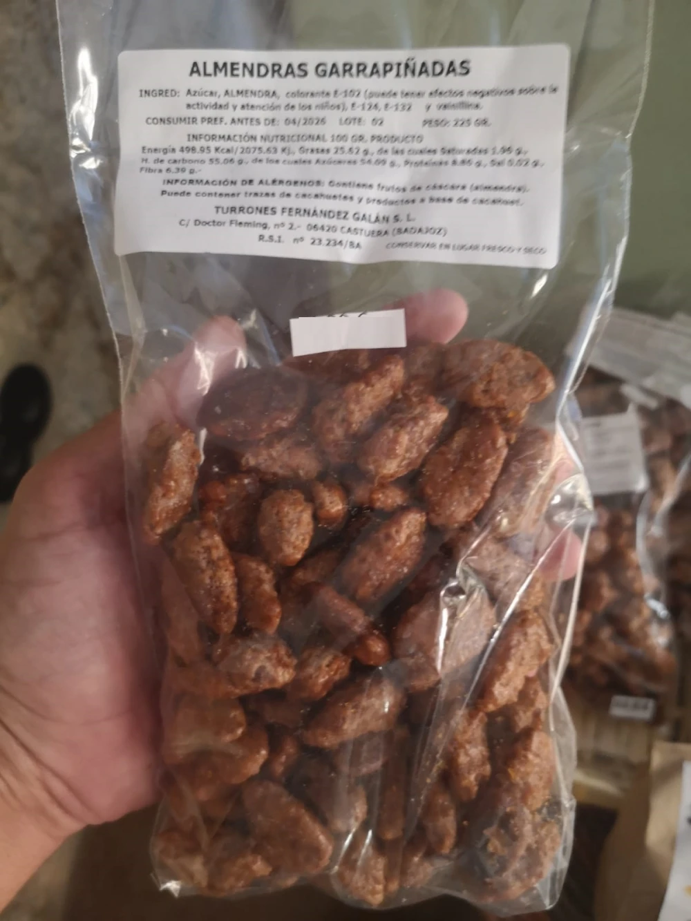 Almendras Garrapiñadas Artesanas Extremadura (225gr)