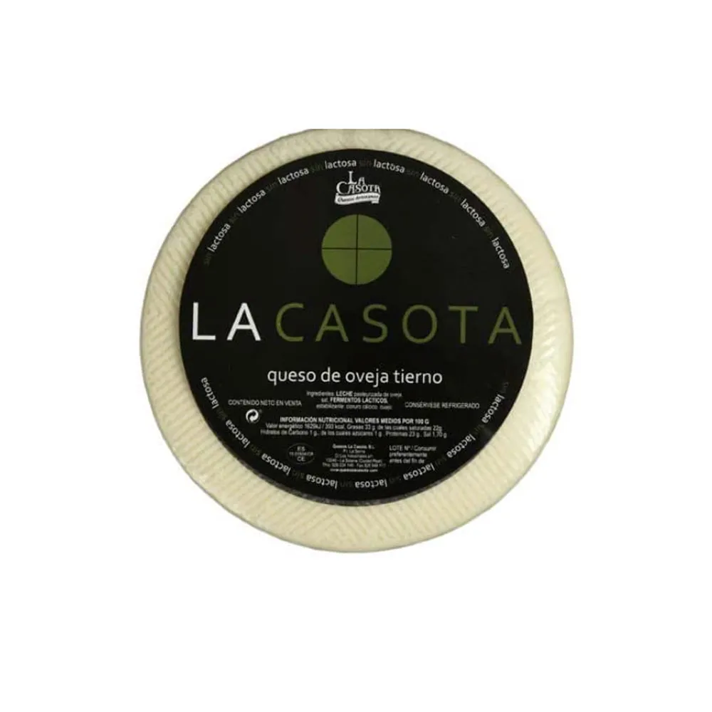 1/2 Queso La Casota queso de oveja tierno - SIN LACTOSA Manchego DOP