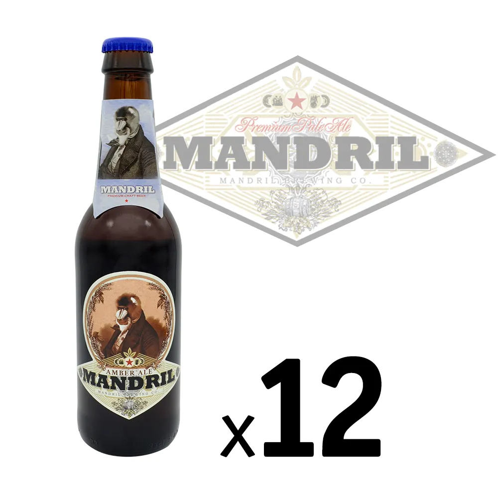 Cerveza Artesana Mandril Amber Ale - 12x0,33cl