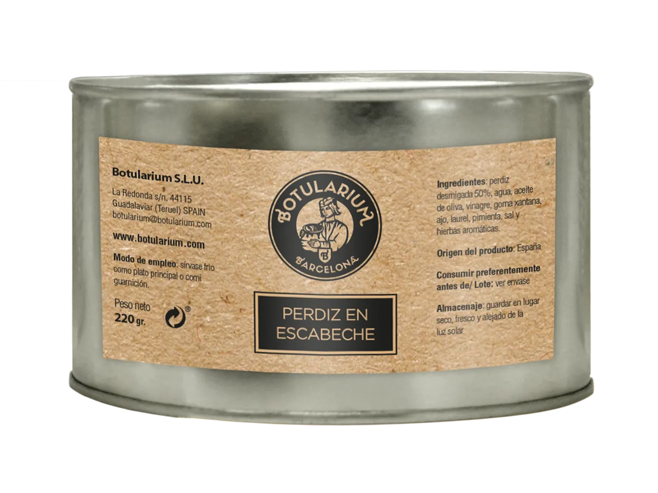 Perdiz en escabeche Botularium (1 unidad)