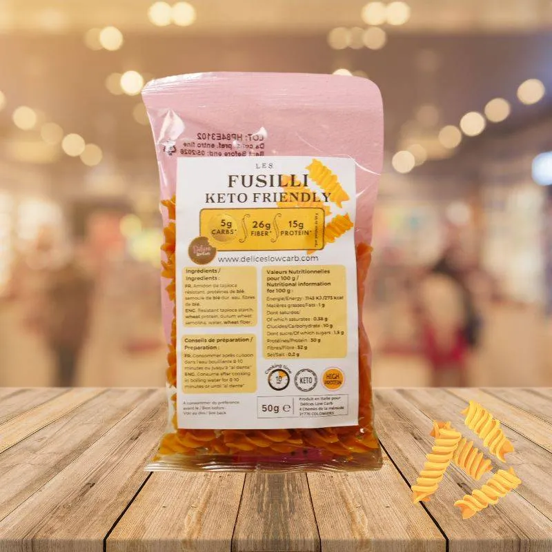 Délices Low Carb - Fusilli Keto Friendly 50 g