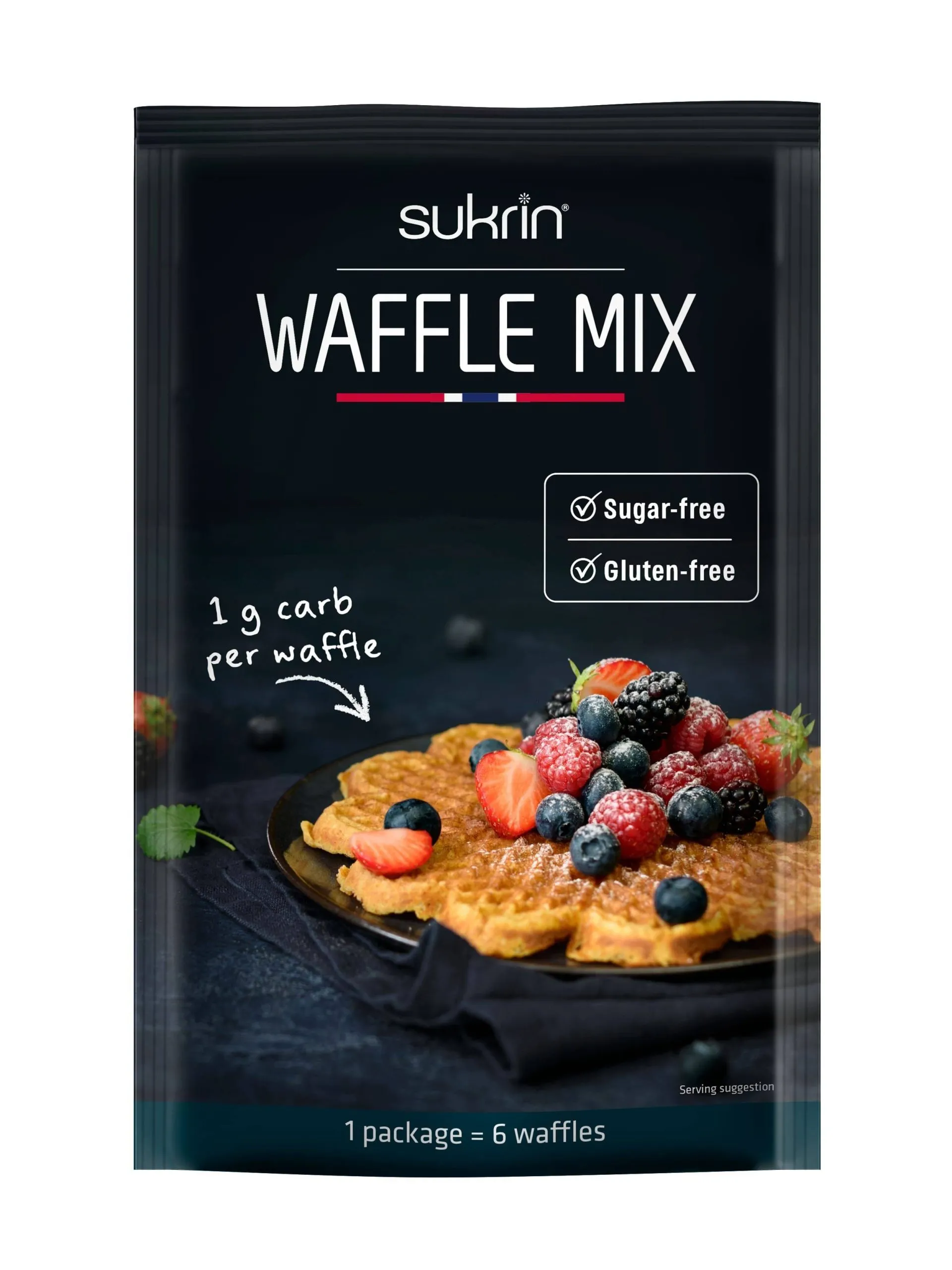 Sukrin - Mix pour gaufres sans sucre & sans gluten (1 sachet : 6 gaufres)
