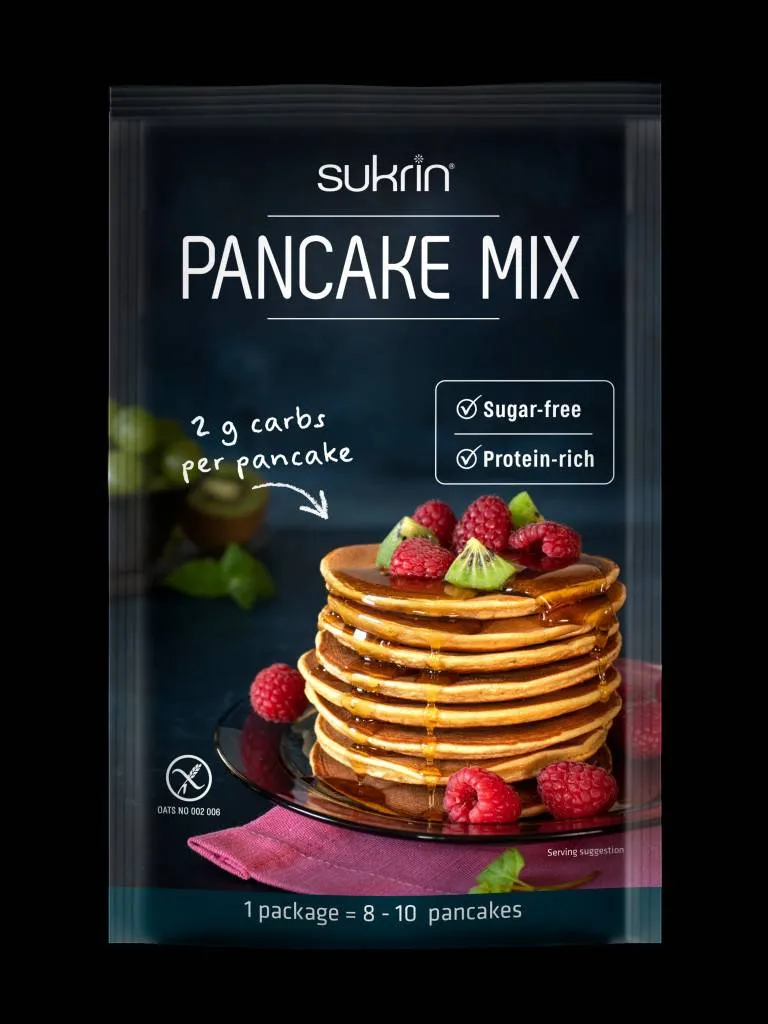 Sukrin, Pancake mix Keto sans gluten (8-10 pancakes) 100 g