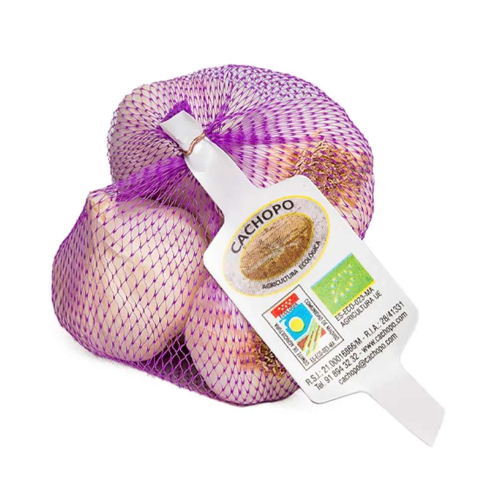 Pack de mallas de Ajo Morado Calibre Flor - 6x250g