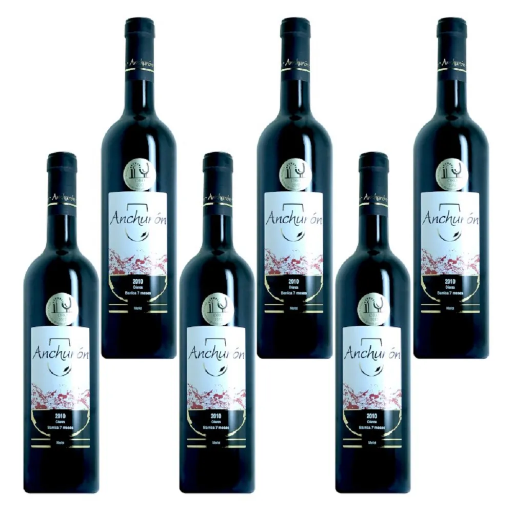 Caja de 6 botellas de vino tinto crianza de 75 cl