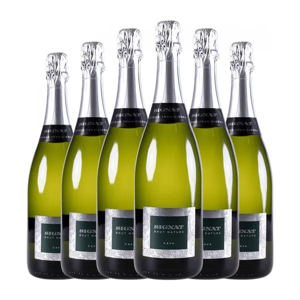 Caves Signat Brut Nature Cava Reserva 75 cl Espumoso Blanco (Caja de 6 unidades)