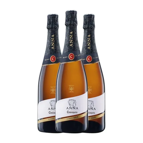 Codorníu Anna Pinot Negro Cava Blanc de Noirs 75 cl Espumoso Blanco (Caja de 6 unidades)