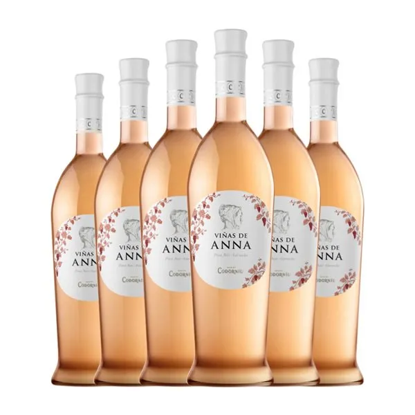 Codorníu Viñas de Anna Flor de Rosa Catalunya 75 cl Vino Rosado (Caja de 6 unidades)