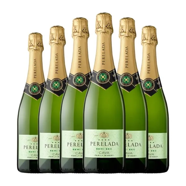 Perelada & Chivite Semiseco Cava 75 cl Espumoso Blanco (Caja de 6 unidades)