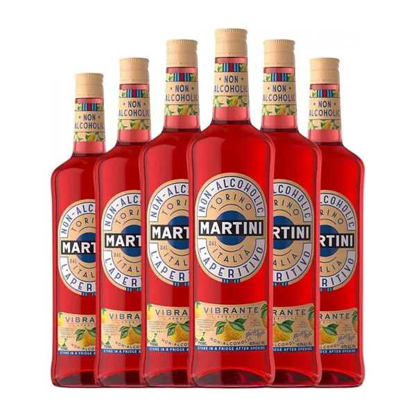 Vermut Martini Vibrante 75 cl Sin Alcohol (Caja de 6 unidades)