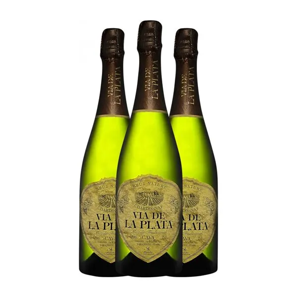 Vía de la Plata Chardonnay Brut Nature Cava 75 cl Espumoso Blanco (Caja de 3 unidades)