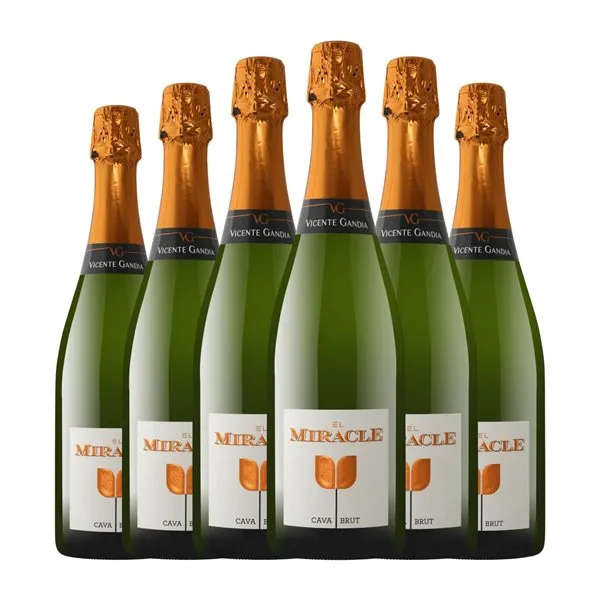 Vicente Gandía El Miracle Brut Cava 75 cl Espumoso Blanco (Caja de 6 unidades)
