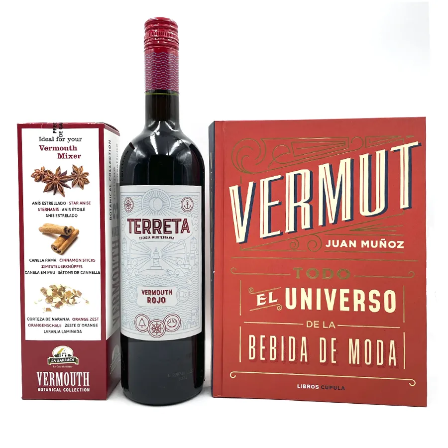 Pack Vermut Botella + Caja de Botánicos + Libro