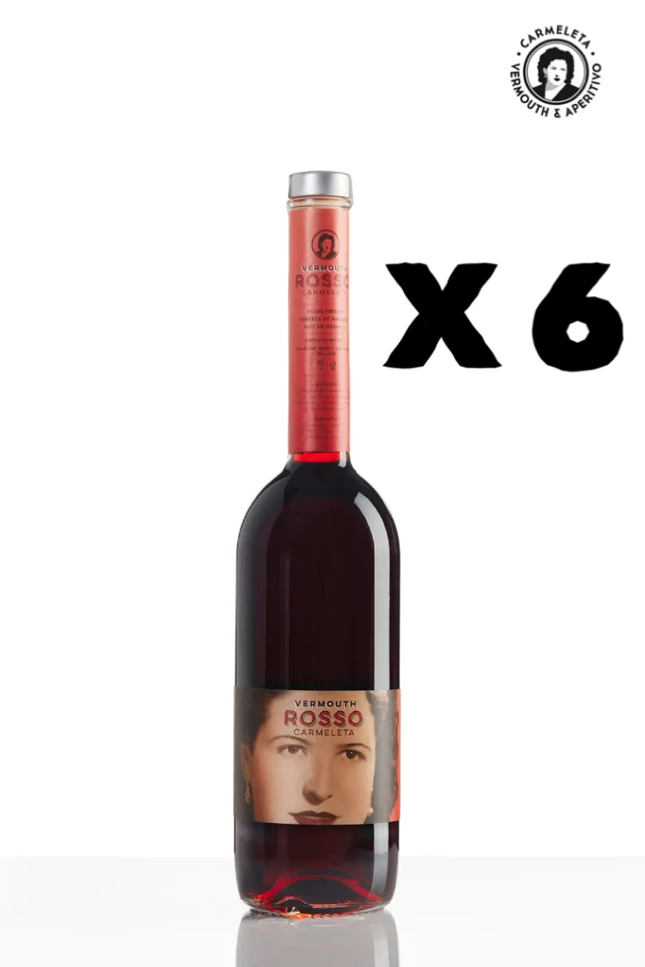CAJA 6 BOTELLAS VERMUT ROSSO CARMELETA 75CL