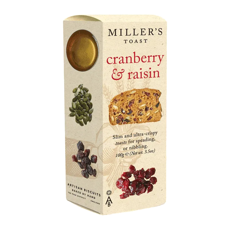 Tostadas con arándanos y pasas deshidratadas 100g