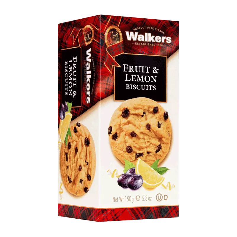 Caja cookies con frutas mediterráneas y limón 'Fruit & Lemon' 150g