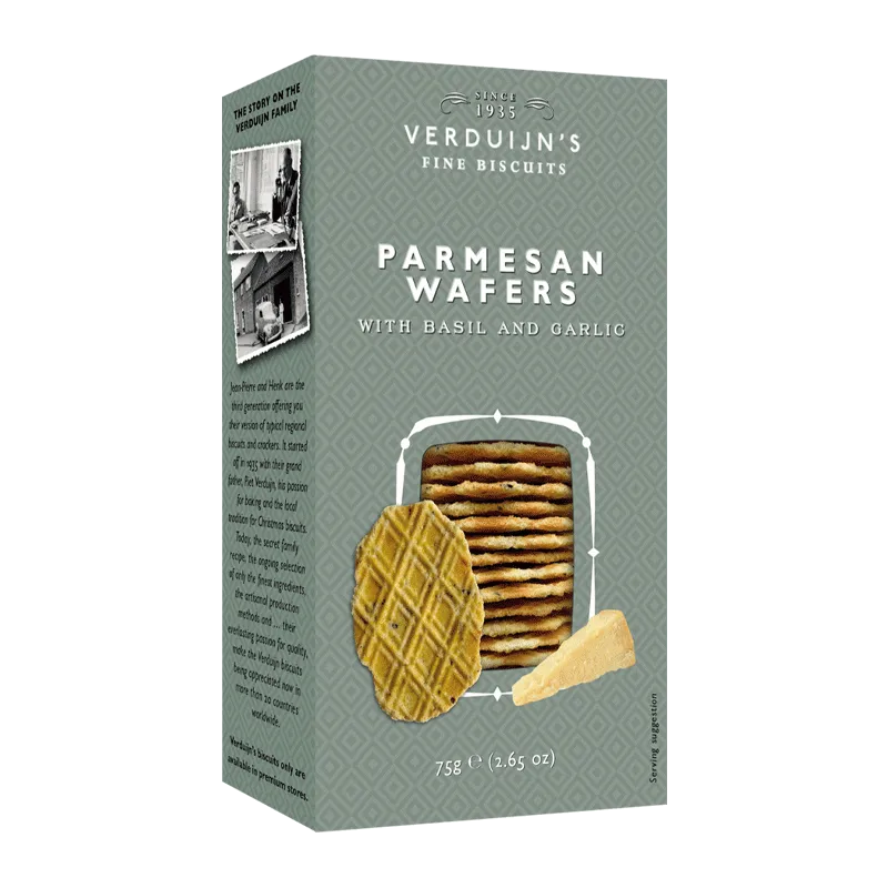 Wafers con parmesano y pesto 75g