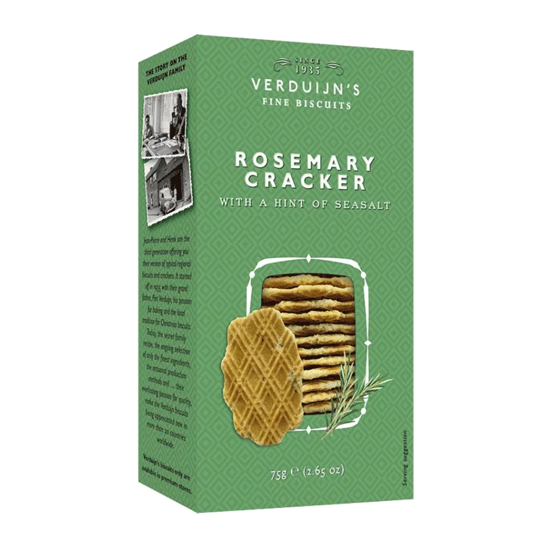 Crackers con romero y sal 75g