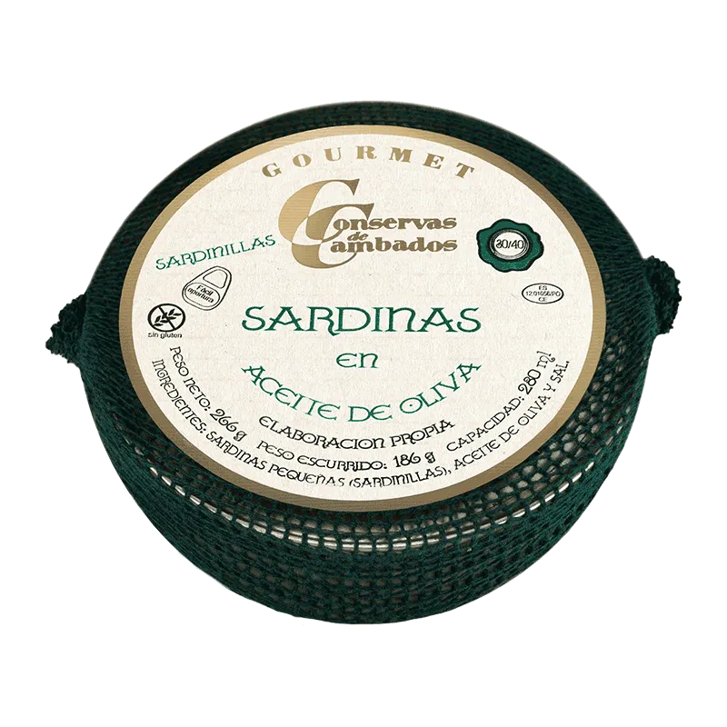 Sardinilla en aceite oliva 30/40 piezas