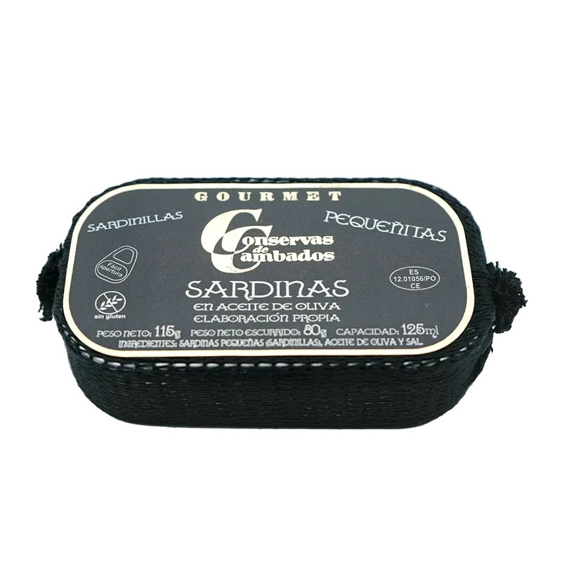 Sardinilla pequeña en aceite de oliva virgen extra 25/30 piezas