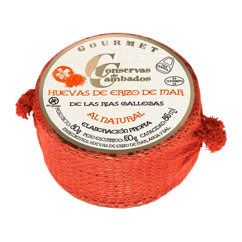 Huevas erizo de mar al natural 80g