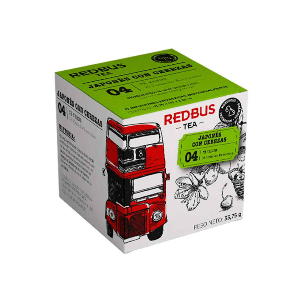 Té Verde Japonés con Cerezas