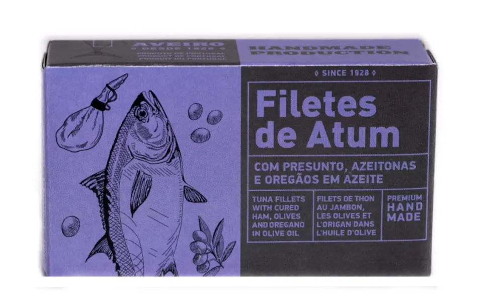 Filetes de Atún con Aceitunas, Jamón Ibérico y Orégano