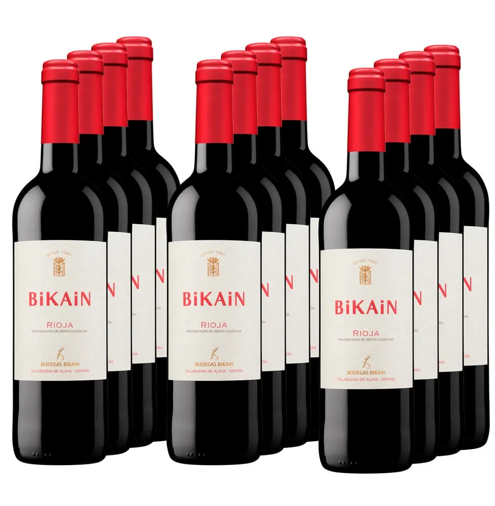 Caja 12 botellas de vino tinto DOC Rioja 2023 - 12 x 75 cl