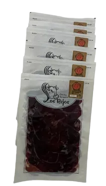 Seis blíster de loncheado de Cecina de Vacuno de 120 gr. cada uno.