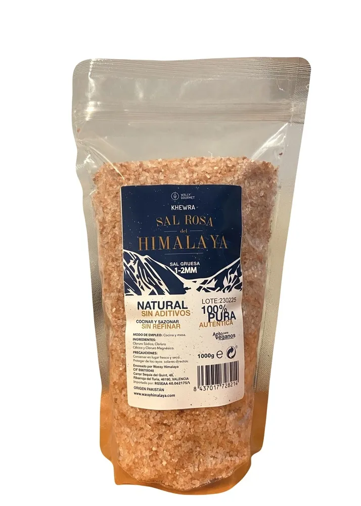 Sal Rosa Gruesa del Himalaya 1-2 mm Khewra 1kg
