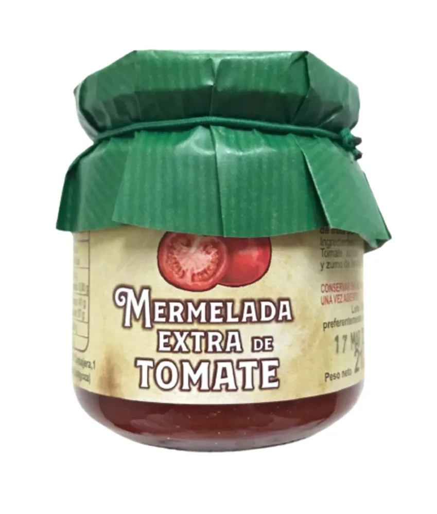 PACK 6 BOTES MERMELADA EXTRA DE TOMATE. Bote de 212 g.