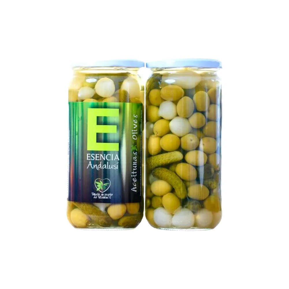Cocktail de Aceitunas y Encurtidos Sabor Anchoa 700 g