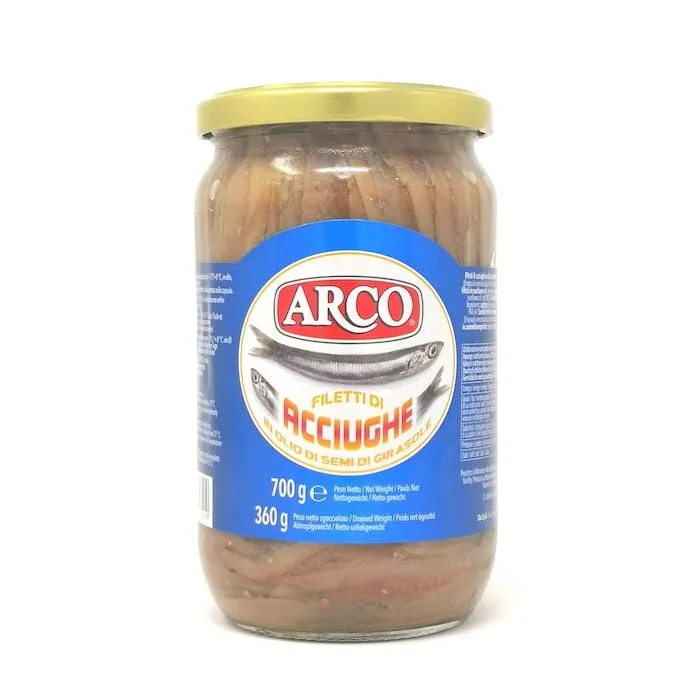 Filetes de anchoa en aceite de girasol Arco 700g
