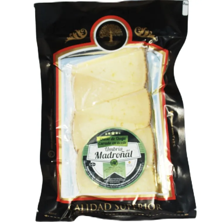 Queso Manchego Curado De Oveja En Aceite UMBRÍA DEL MADROÑAL Cuñas 375g