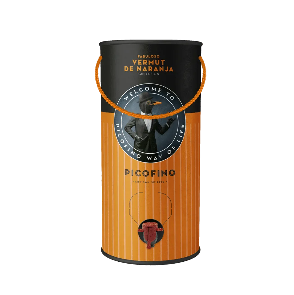 Doble Magnum Vermut Naranja Gin Fusion 3 Litros Picofino