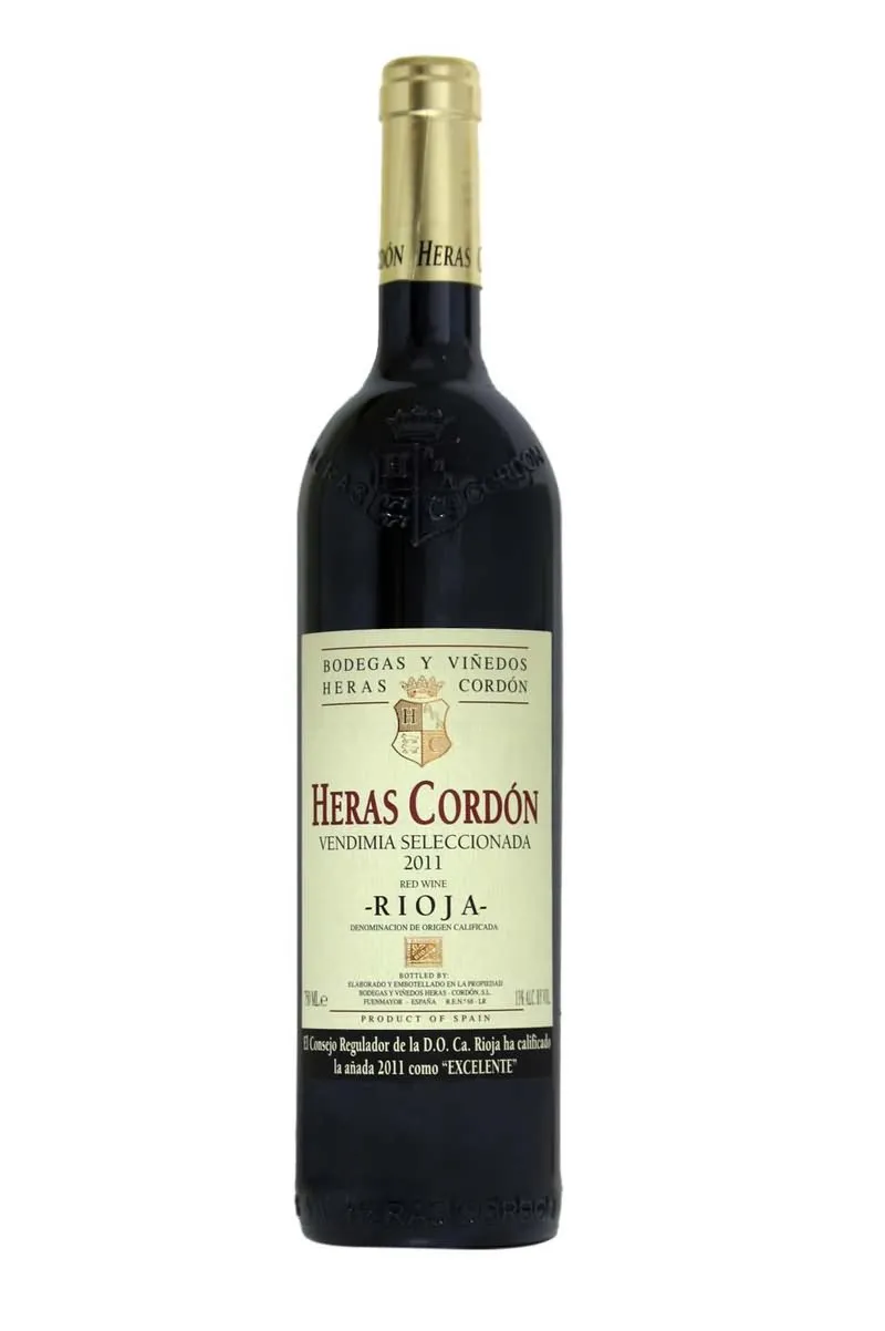 Vino tinto crianza Heras Cordón