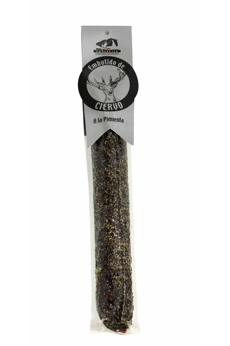 Salchichón de ciervo a la Pimienta