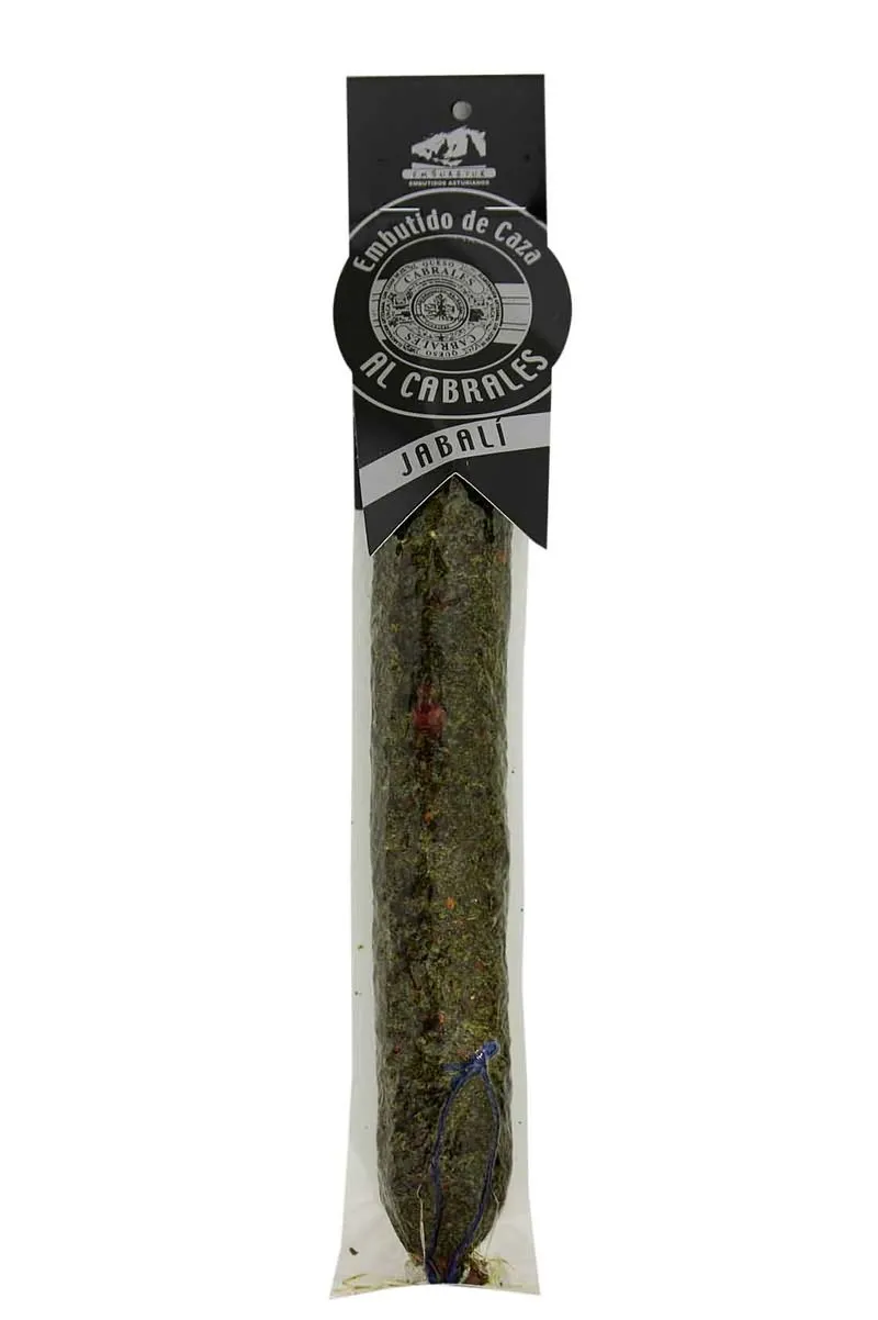 Salchichón de jabalí al cabrales