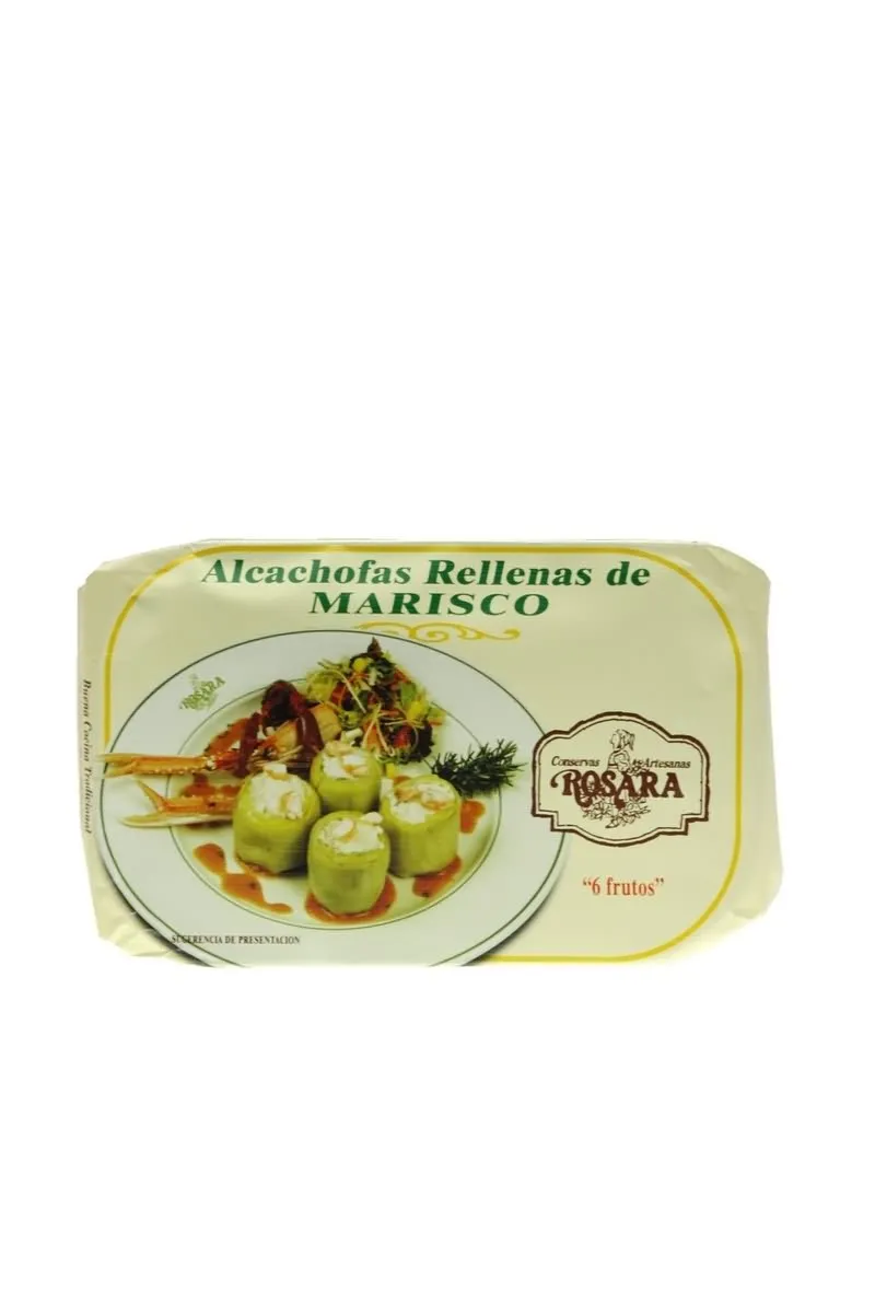 Alcachofa rellena de marisco