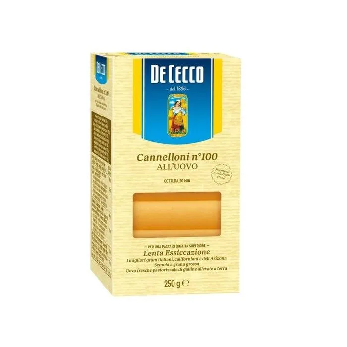 Canelones con huevo De Cecco N.100 250g