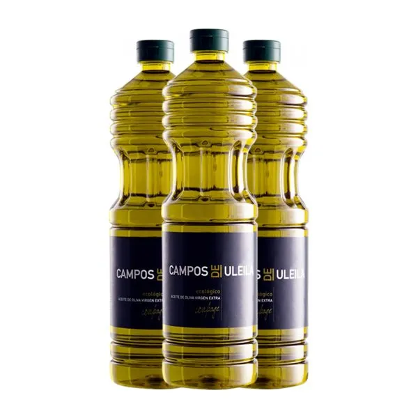 Aceite de Oliva Campos de Uleila AOVE Virgen Extra Bio — Biológico 1 L PET (Caja de 3 unidades)
