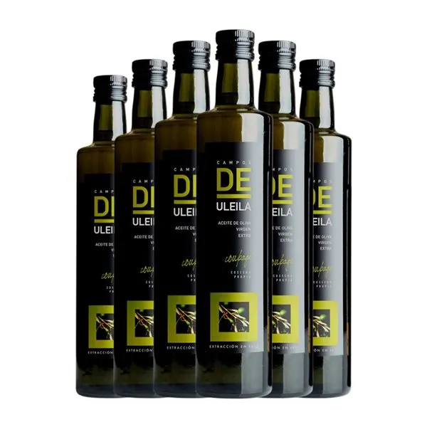 Aceite de Oliva Campos de Uleila AOVE Virgen Extra Bio — Biológico Botella Medium 50 cl Vidrio (Caja de 6 unidades)