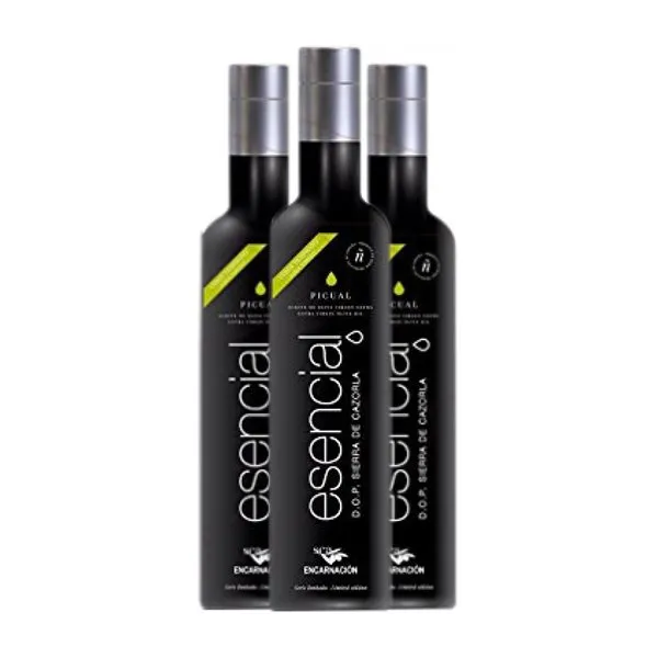 Aceite de Oliva Encarnación Esencial Cosecha Temprana, Verde Botella Medium 50 cl (Caja de 3 unidades)