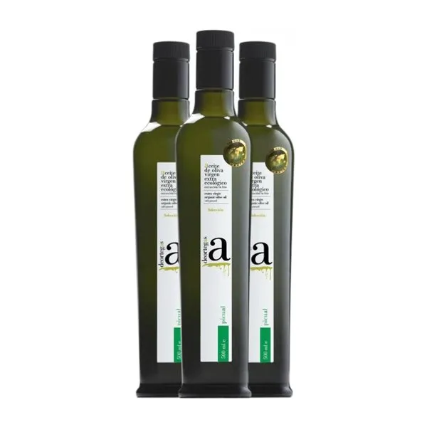 Aceite de Oliva Deortegas Picual AOVE Virgen Extra Eco — Ecológico Botella Medium 50 cl (Caja de 3 unidades)