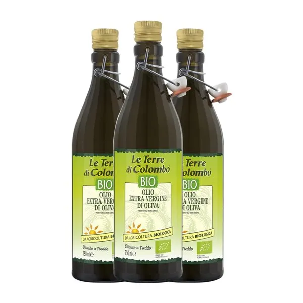 Aceite de Oliva Le Terre di Colombo AOVE Virgen Extra Eco — Ecológico 75 cl (Caja de 3 unidades)