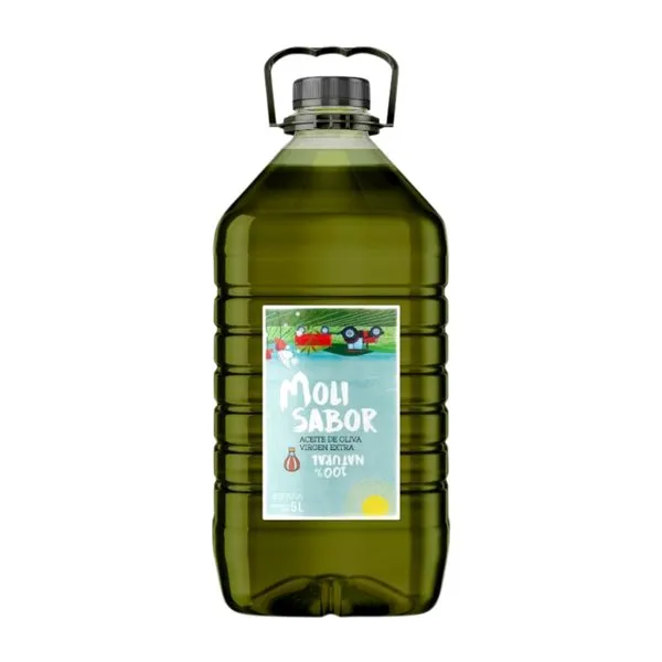 Aceite de Oliva Oleícola Jaén Molisabor Arbequina AOVE Virgen Extra Garrafa 5 L PET