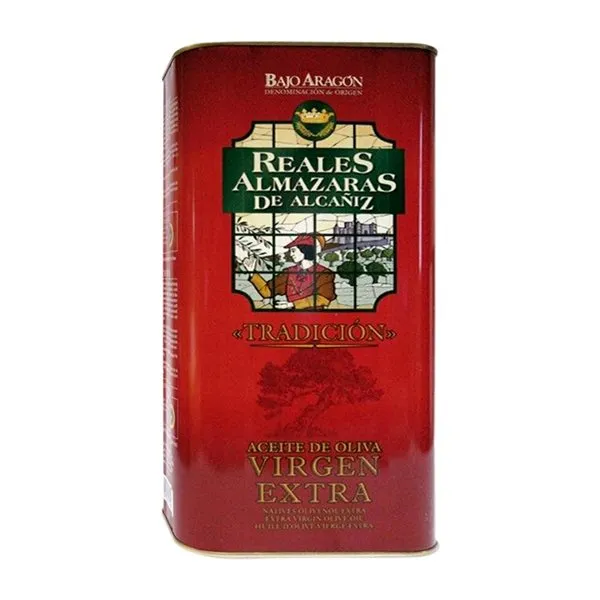 Aceite de Oliva Reales Almazaras de Alcañiz Bajo Aragón Tradicional, AOVE Virgen Extra Lata Especial 5 L