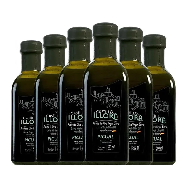 Aceite de Oliva Roldán 1895 Castillo de Íllora Picual Poniente de Granada AOVE Virgen Extra Botella Medium 50 cl Vidrio (Caja de 6 unidades)